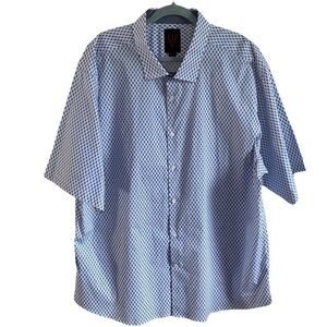 UO Linea Uomo Mens short sleeve casual shirt with geometric pattern‎